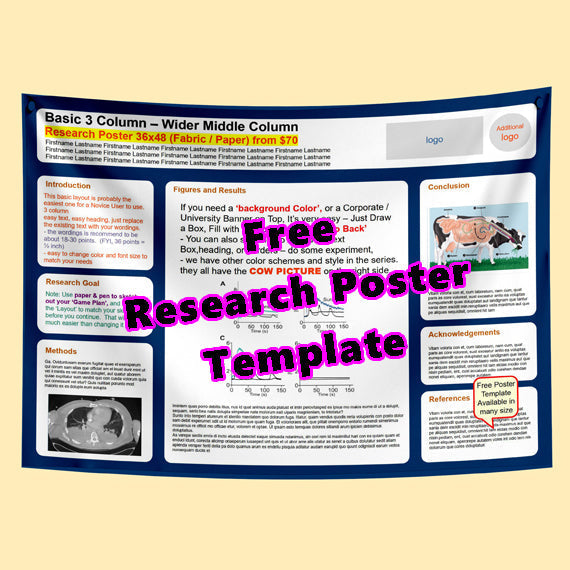 Free Basic Research Poster Template 36x48 3 column PosterAndSign com posterandsign Free Basic Research Poster Template 36x48 3 column PosterAndSign com posterandsign