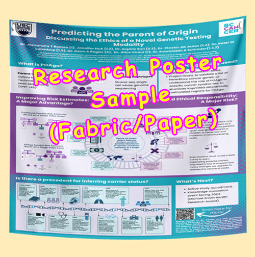 BC Cancer Research Paper & Fabric Poster Express Order