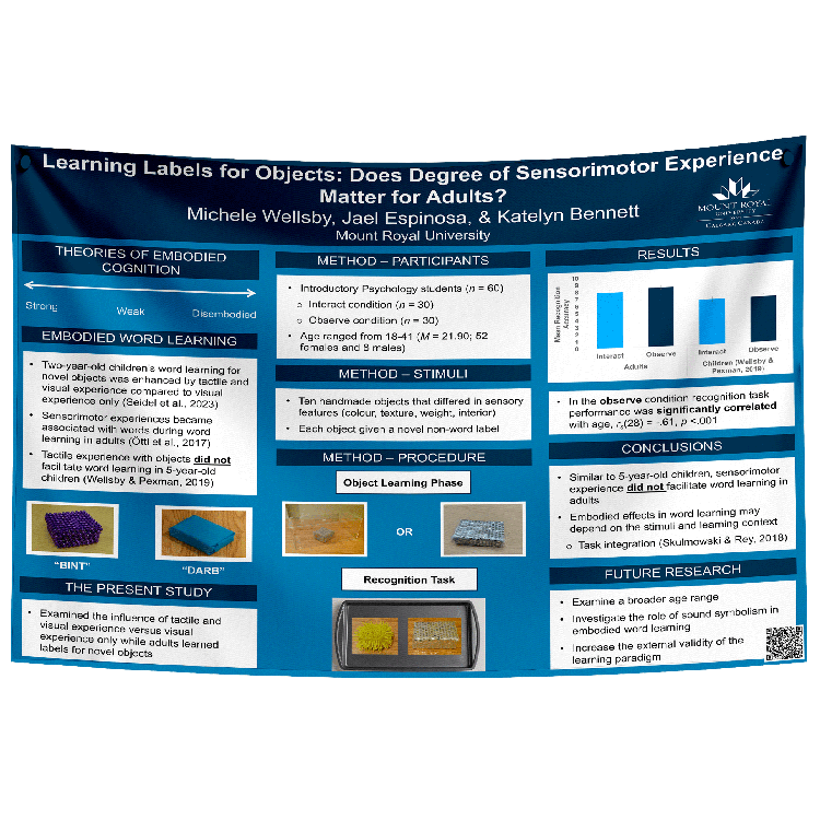 Edmonton University / AHS Health / Scientific Fabric Research Poster SQ (48x48)