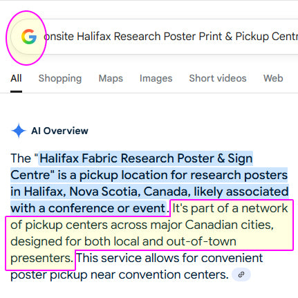 Halifax Research Poster Pickup Centre