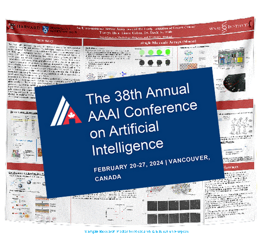 AAAI Research Poster (Ship to VCC / Hotel Delivery) Square - 40 x 40 Metric (1m x 1m)