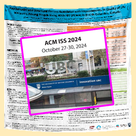 Vancouver Conference Poster - ACM ISS 2024