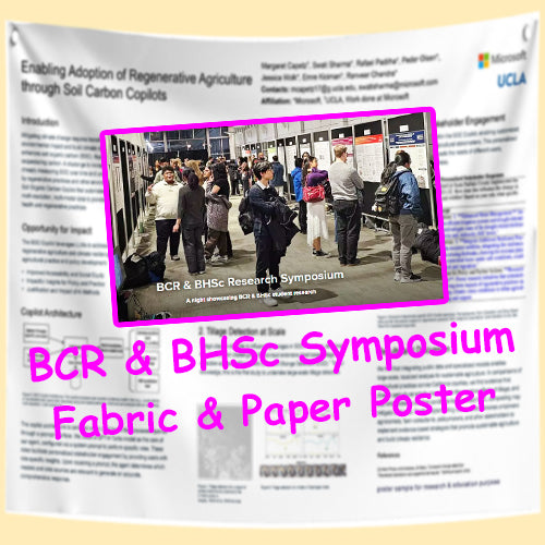 Cheapest University of Calgary BCR & BHSc Symposium - Fabric & Paper Poster in Calgary