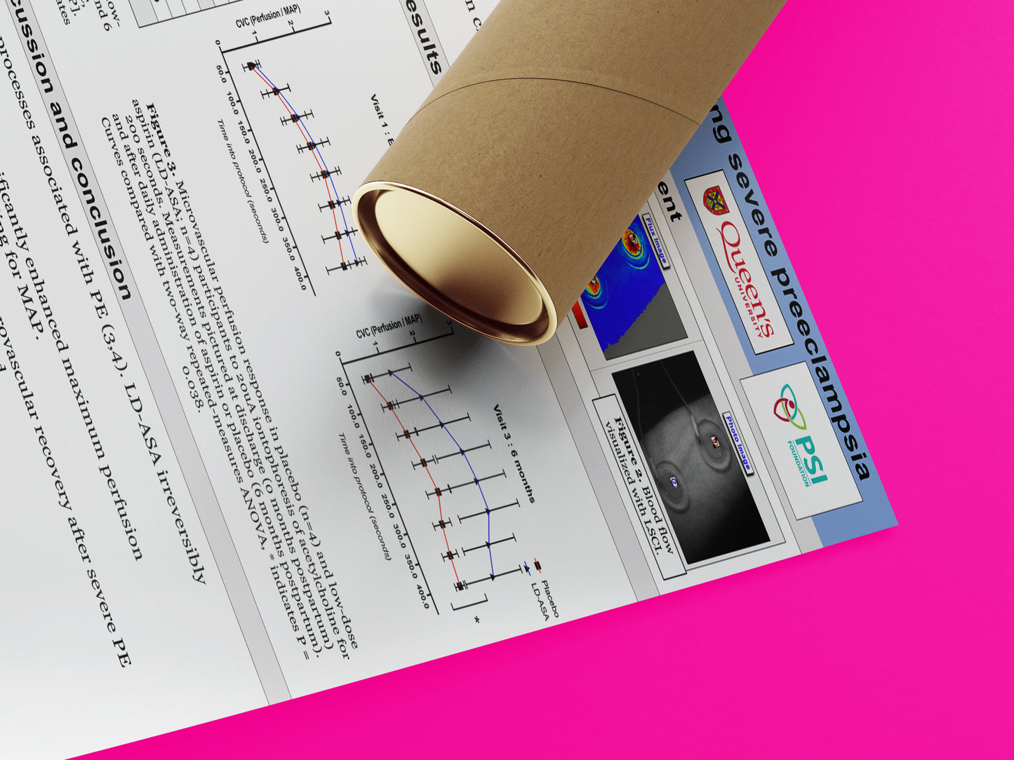 Queen's University Research Paper & Fabric Poster - $150 48x84