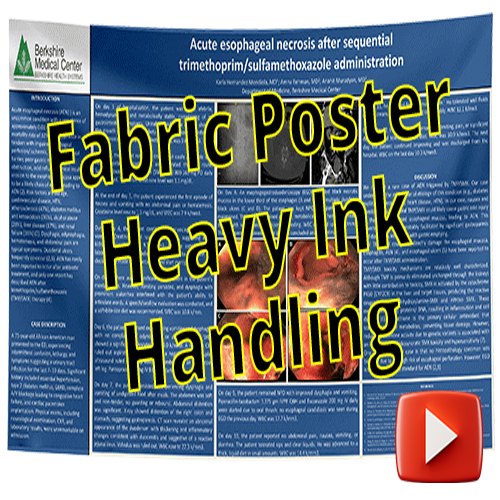 Fabric Research Poster - Handling Heavy Ink