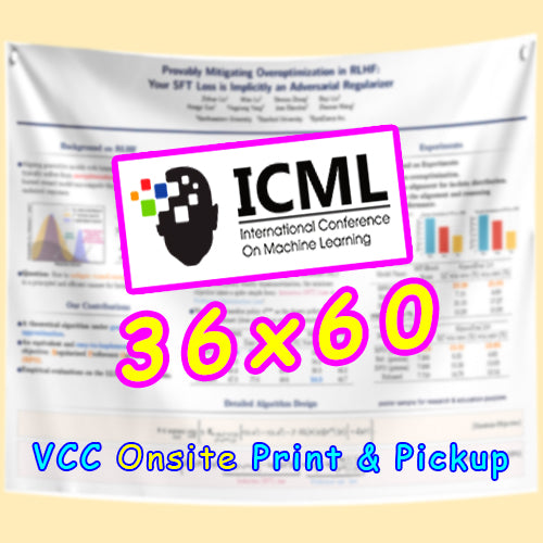 ICML Research Poster Onsite Printing 36x60 from $58