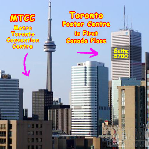 MAP to Toronto Poster Pickup Centre (Sheraton)
