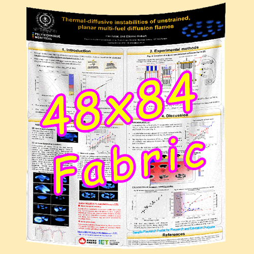 Fabric / Paper Research Poster Printing in Canada 48x84