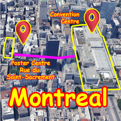 closest Fabric Conference Poster Pickup Centre to Montreal Convention Centre
