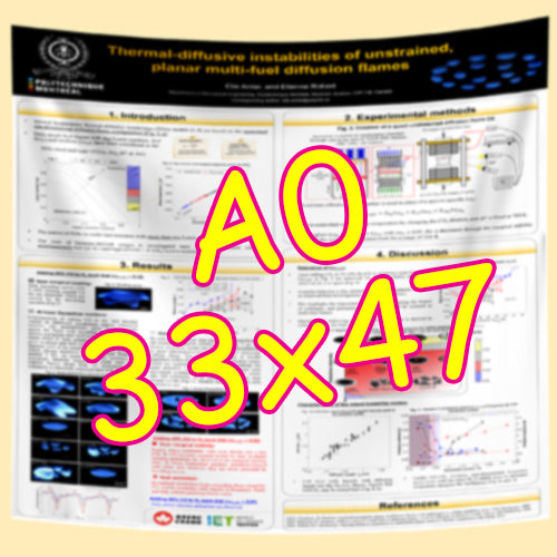 Cheapest Research Poster Printing in Montreal & Canada A0 33x47