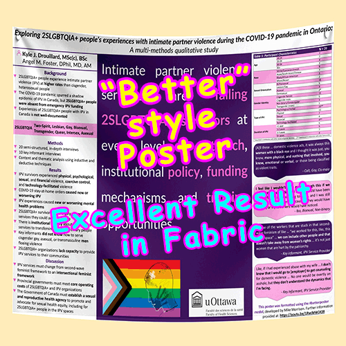 Fast & Cheapest Fabric Research Poster Printing available CanadaWide