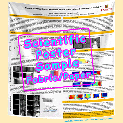 Queen's University Research Paper & Fabric Poster - $150 48x84