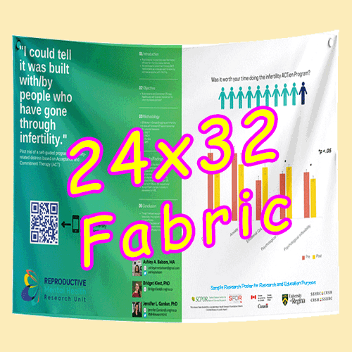 1-2 days RUSH Research Poster - Small (24x36) - Paper/Fabric $50/60 (Van)