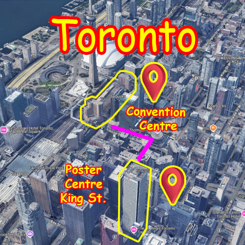 Toronto Fabric / Paper Conference Poster Pickup Centre at King & Bay St.