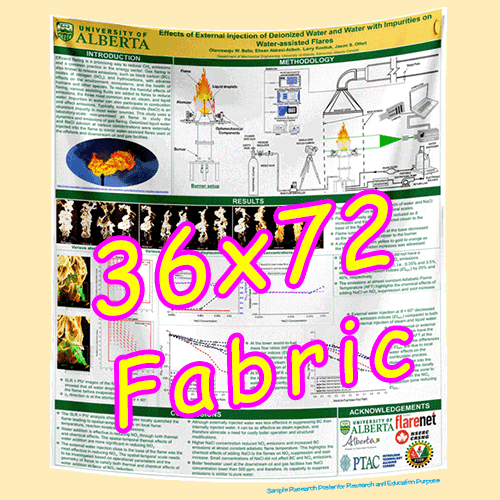Fabric / Paper Research Poster Printing in Canada 36x72