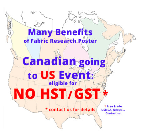NO Canada HST/GST/PST for US Poster Event Purchase