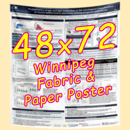 Winnipeg Paper & Fabric Conference Poster Printing 48x72 from $130