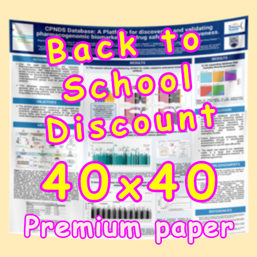 Back to school Poster Promo - Research Poster (Premium Paper 40x40) from $65