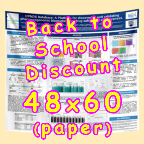 Back to school discounted research poster (paper) 48x60 from $75