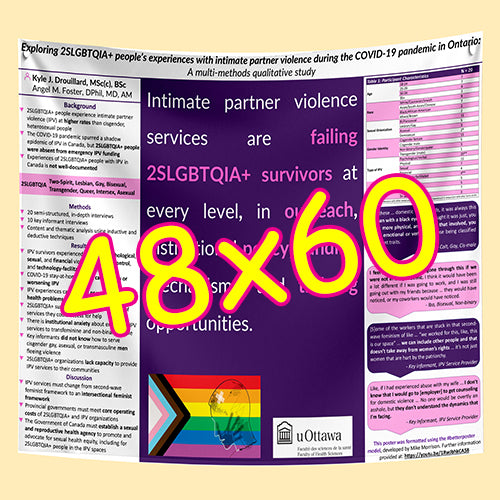 Cheapest Paper / Fabric Research Poster Printing in Ottawa 48x60 from $110
