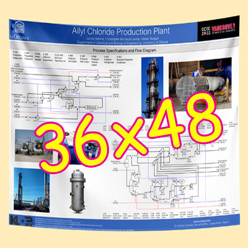 Cheapest Paper / Fabric Research Poster Printing in Ottawa 36x48 from $70