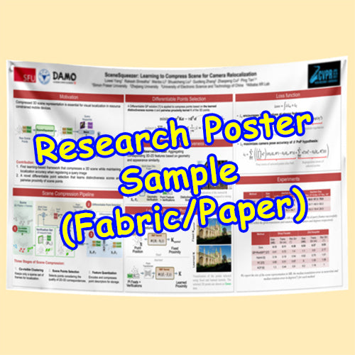 Trinity Western University (TWU) Research Paper & Fabric Poster $170 (48x96)