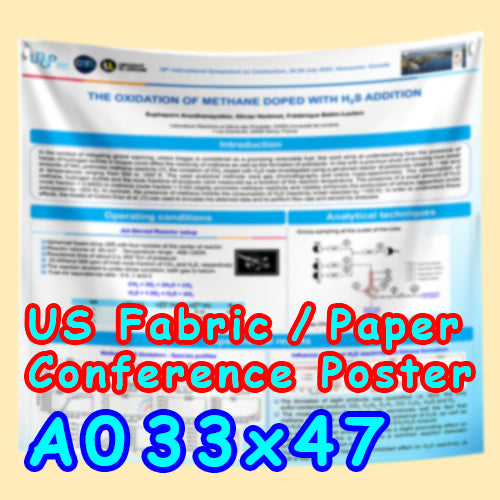 US Scientific Conference Poster, Cheapest US FABRIC / Paper Poster (A0 33x47)