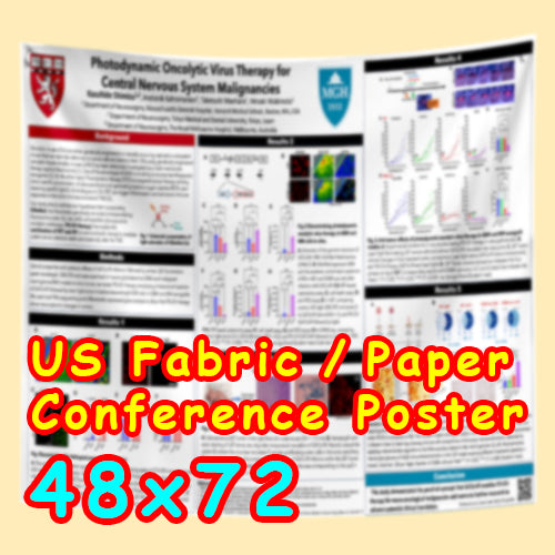 US Scientific Conference Poster, Cheapest US FABRIC / Paper Poster (48x72)