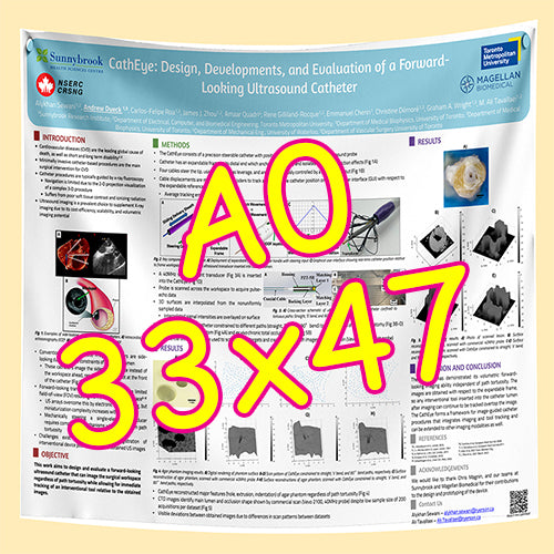 Cheapest Paper / Fabric Research Poster Printing in Toronto A0 33x47 from $70