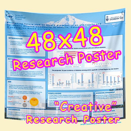 Cheapest Vancouver Fabric / Paper Research Poster 48x48 from $75