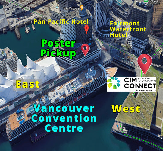 Vancouver Research Poster Pickup Centre at Vancouver Convention Centre E.
