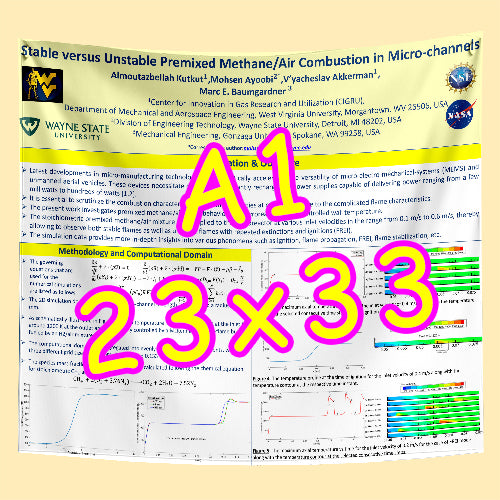 Paper and Fabric Research Poster Printing in Canada 23x33