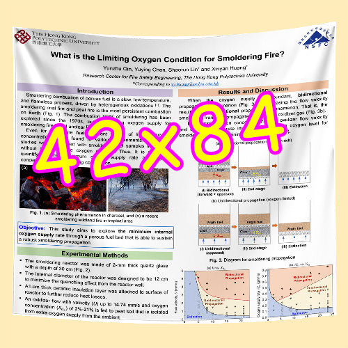 Paper and Fabric Research Poster Printing in Canada 42x84