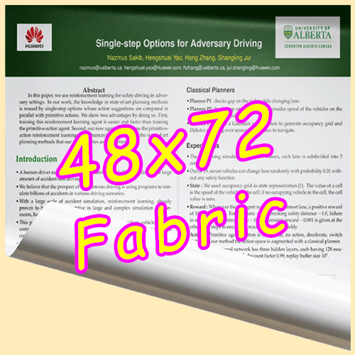 Fabric / Paper Research Poster Printing in Canada 48x72