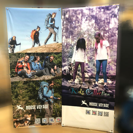 x-banner for exhibition