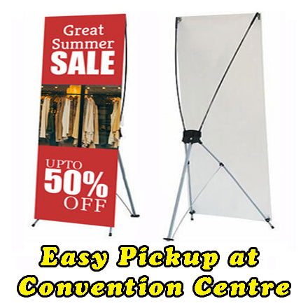 Cheapest Retractable Banner Signs for Vancouver Trade Show (X-Banner)