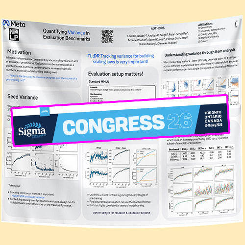 Sigma Congress - Conference Poster - Pickup in Downtown Toronto Poster Centre near MTCC