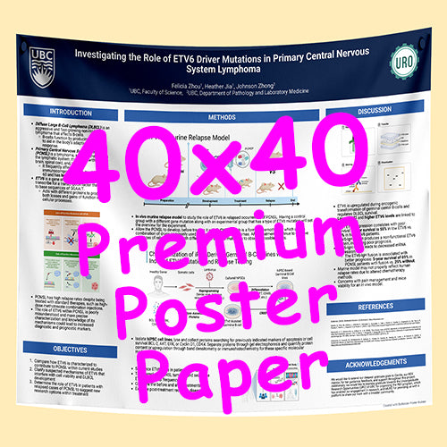 Cheapest UBC Fabric Research Poster Printing in Vancouver 4040 Premium Paper from $65
