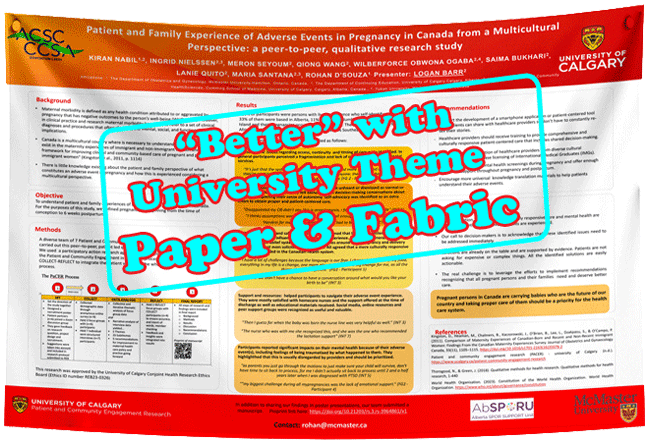 Alberta Research Poster GIANT (48x96) - Paper / Fabric Express Order