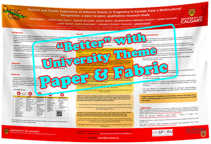 Alberta Research Poster GIANT (48x96) - Paper / Fabric Express Order