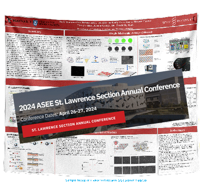 2024 ASEE St. Lawrence Section Annual Conference Research Poster 48 x 60 in - Fabric - Paper
