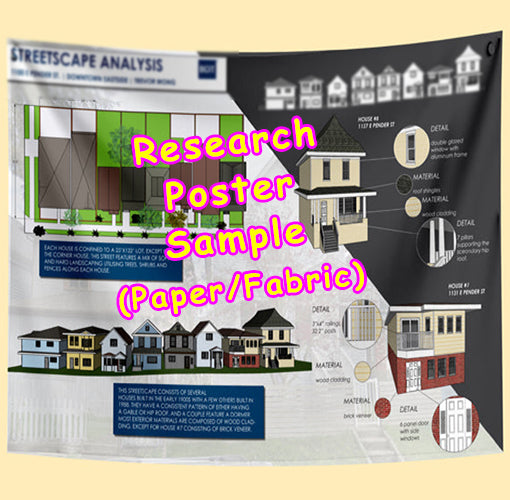 BCIT Research Paper & Fabric Poster - $70 (48x36)