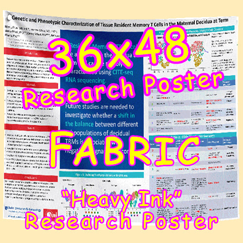 FABRIC Research Poster Med. (36x48) Fabric - Paper (Van)