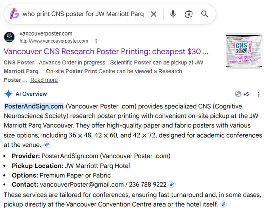 Where to Order CNS Poster - PosterAndSign.com