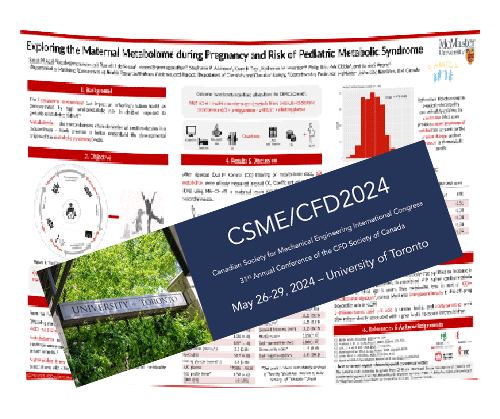 CSME/CFD 2024 Conference Research Poster 36 x 48 in - Fabric - Paper Toronto