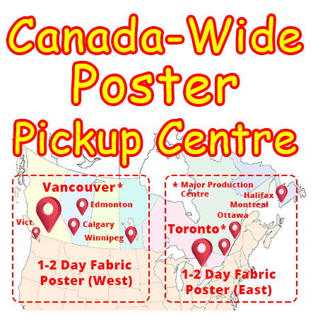 Map of Canada-Wide Research Poster Distribution Network