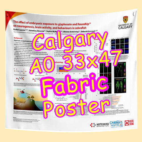 Cheapest Advance Order Fabric Research Poster Printing in Calgary a0 33x47 from $70