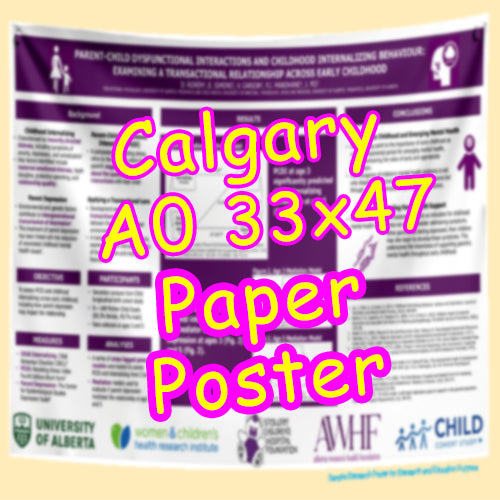 Cheapest Advance Order Fabric Research Poster Printing in Calgary A0 33x47 from $60