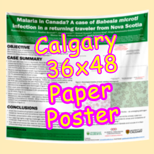 Cheapest Advance Order Fabric Research Poster Printing in Calgary 36x48 from $45