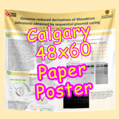 Cheapest Advance Order Fabric Research Poster Printing in Calgary 48X60 from $85
